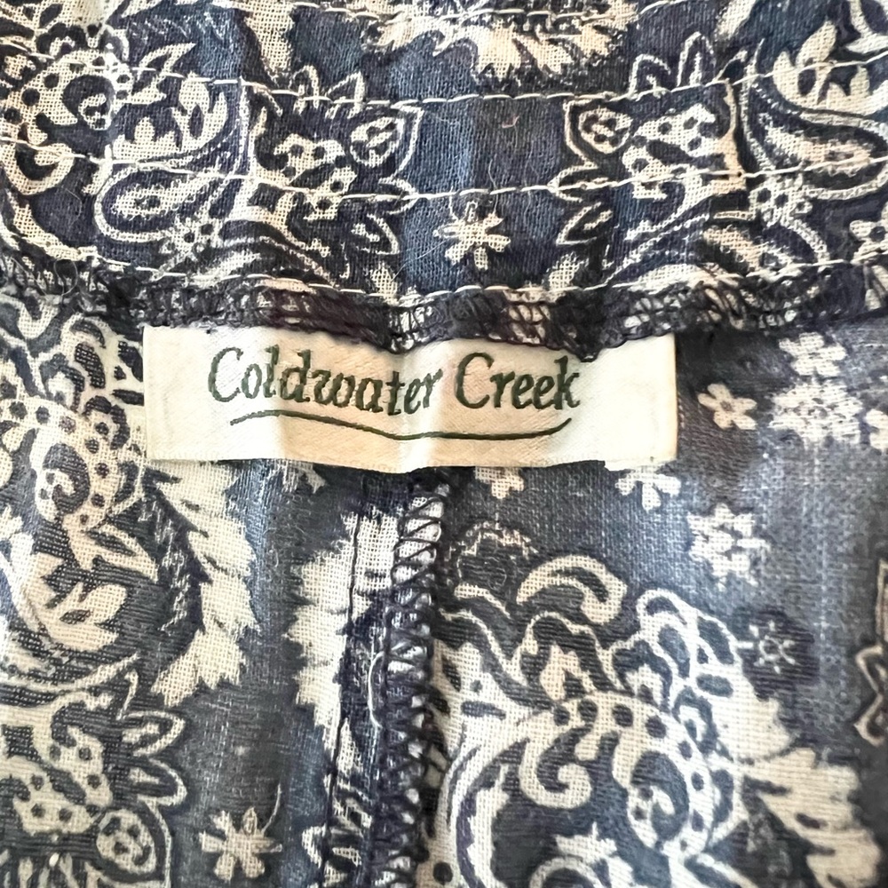 Coldwater Creek Paisley Maxi Dress Coastal Boho - Picture 8 of 12